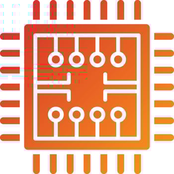Microchip Icon Style vector