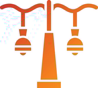 Street Lamp Icon Style vector