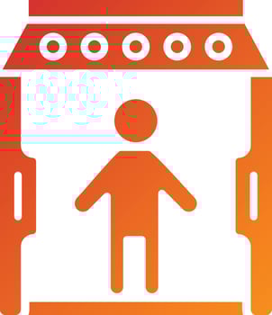 Metal Detector Icon Style vector