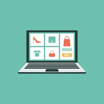 Remote communication Internet forum. Chat messages on laptop. Vector isolated illustration.
