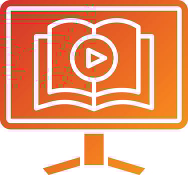 Video Tutorial Icon Style vector
