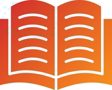 Open Book Icon Style vector