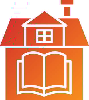 Homeschooling Icon Style vector