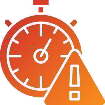 Time Alert Icon Style vector