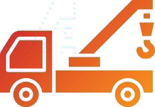 Crane Machine Icon Style vector