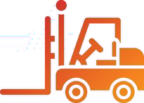 Forklift Icon Style vector