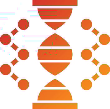 DNA Icon Style vector