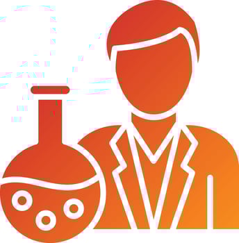 Chemist Icon Style vector