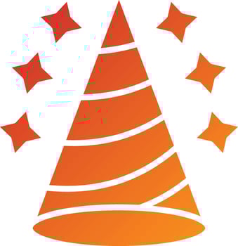 Party Hat Icon Style vector
