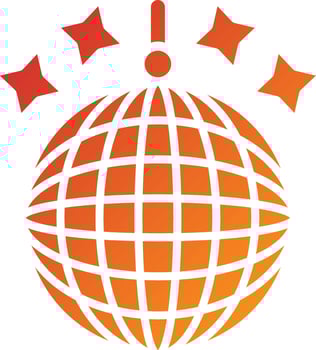 Disco Ball Icon Style vector