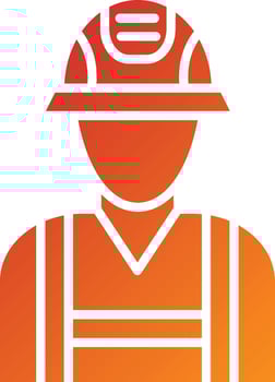 Fireman Icon Style vector