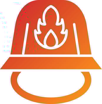 Firefighter Helmet Icon Style vector