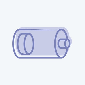 Icon Low Battery. suitable for Web Interface symbol. two tone style. simple design editable. design template vector. simple symbol illustration vector