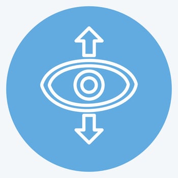Icon Perspective. suitable for Web Interface symbol. blue eyes style. simple design editable. design template vector. simple symbol illustration vector
