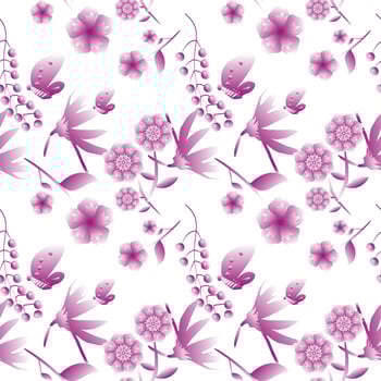 Seamless Pattern With Floral Motifs able to print for cloths, tablecloths, blanket, shirts, dresses, posters, papers. vector