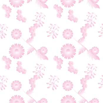 Seamless Pattern With Floral Motifs able to print for cloths, tablecloths, blanket, shirts, dresses, posters, papers. vector