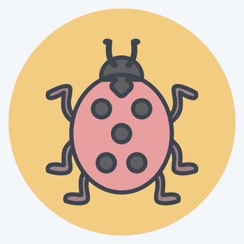 Icon Insect. suitable for garden symbol. color mate style. simple design editable. design template vector. simple symbol illustration vector