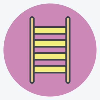 Icon Ladder. suitable for garden symbol. color mate style. simple design editable. design template vector. simple symbol illustration vector