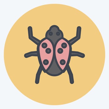 Icon Bug. suitable for Animal symbol. color mate style. simple design editable. design template vector. simple symbol illustration vector