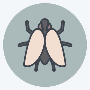 Icon Fly II. suitable for Animal symbol. color mate style. simple design editable. design template vector. simple symbol illustration vector