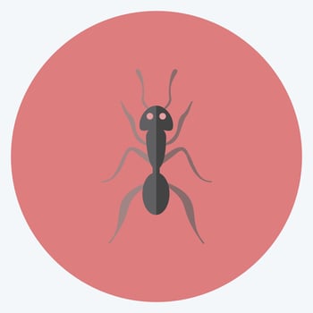 Icon Ant 1. suitable for Animal symbol. flat style. simple design editable. design template vector. simple symbol illustration vector