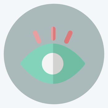 Icon Vision. suitable for digital web symbol. flat style. simple design editable. design template vector. simple symbol illustration vector
