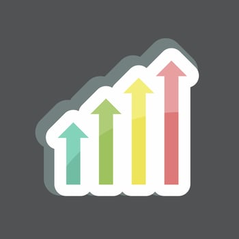 Sticker Revenues. suitable for digital web symbol. simple design editable. design template vector. simple symbol illustration vector