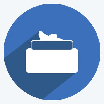 Icon Cream. suitable for Spa symbol. long shadow style. simple design editable. design template vector. simple symbol illustration vector