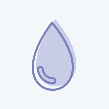 Icon Drop. suitable for Spa symbol. two tone style. simple design editable. design template vector. simple symbol illustration vector