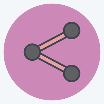 Icon Sharing. suitable for web interface symbol. color mate style. simple design editable. design template vector. simple symbol illustration vector