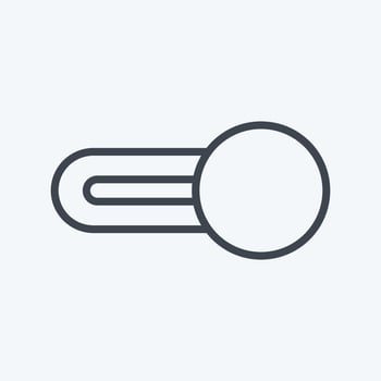 Icon Switch On. suitable for web interface symbol. line style. simple design editable. design template vector. simple symbol illustration vector
