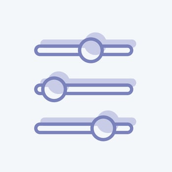 Icon Controls. suitable for web interface symbol. two tone style. simple design editable. design template vector. simple symbol illustration vector