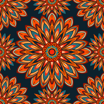 Seamless Pattern of Mandala vector