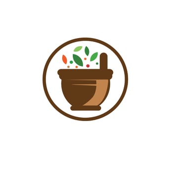 green herbal logo vector
