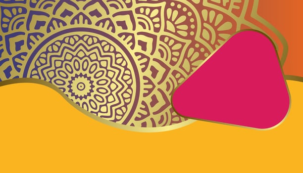 Mandala ornate background for marketing agency vector