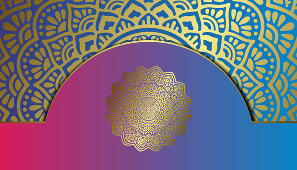 Mandala ornate background for marketing agency vector