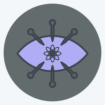 Icon Observation. suitable for data analytics symbol. color mate style. simple design editable. design template vector. simple symbol illustration vector