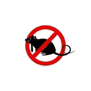 anti corruption symbol. Office mouse with tie vector design