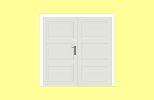 Double Gray Door illustration Vector