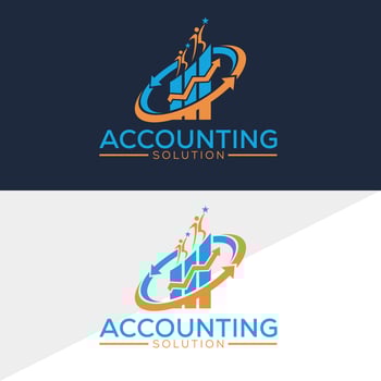 Fundraising Financial And Accounting Logo Design vector