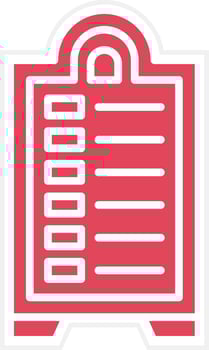 Menu Board Icon Style vector