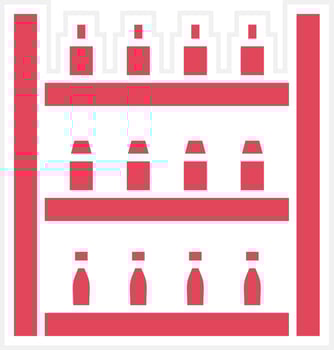 Shelves Icon Style vector
