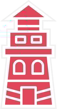 Lighthouse Icon Style vector
