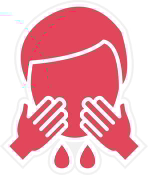 Wash Face Icon Style vector