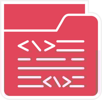 Coding Folder Icon Style vector