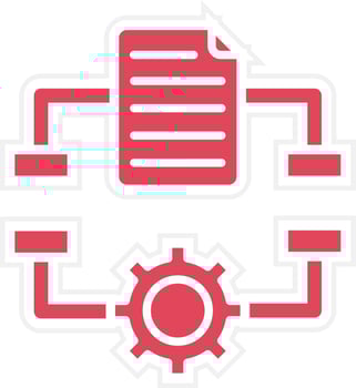 Algorithm Icon Style vector