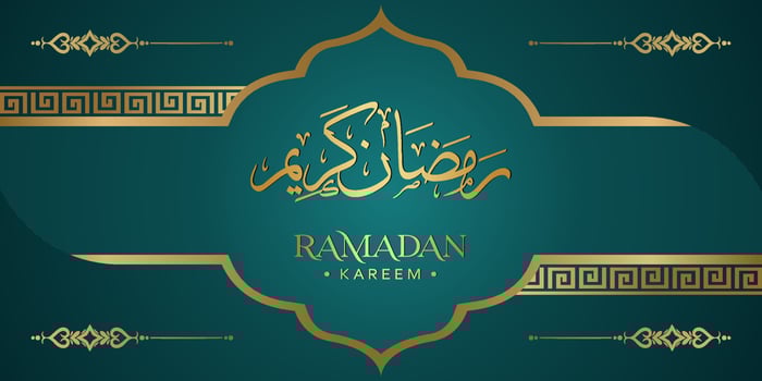 Ramadan Kareem Background Design. Vector illustration for greeting cards, posters and banners