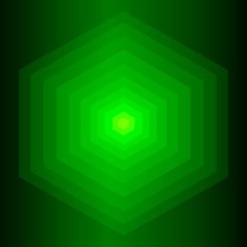 Vibrant hexagon shape digital art design abstract background wallpaper pattern vector illustration