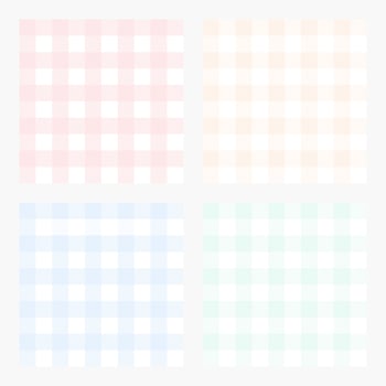 Geometric pastel flannel seamless pattern background design set vector