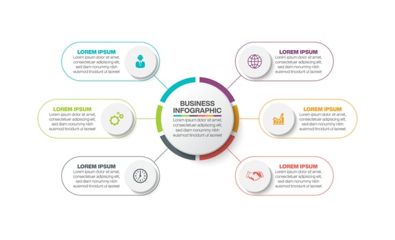 Presentation business infographic template vector